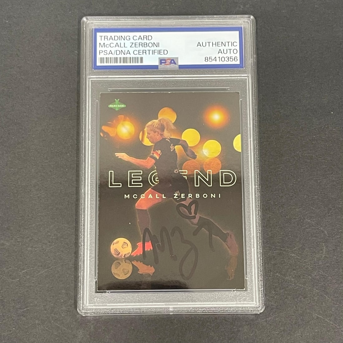 2021 Parkside NWSL Premier McCall Zerboni Signed Card PSA Authenticated (1 of 2)