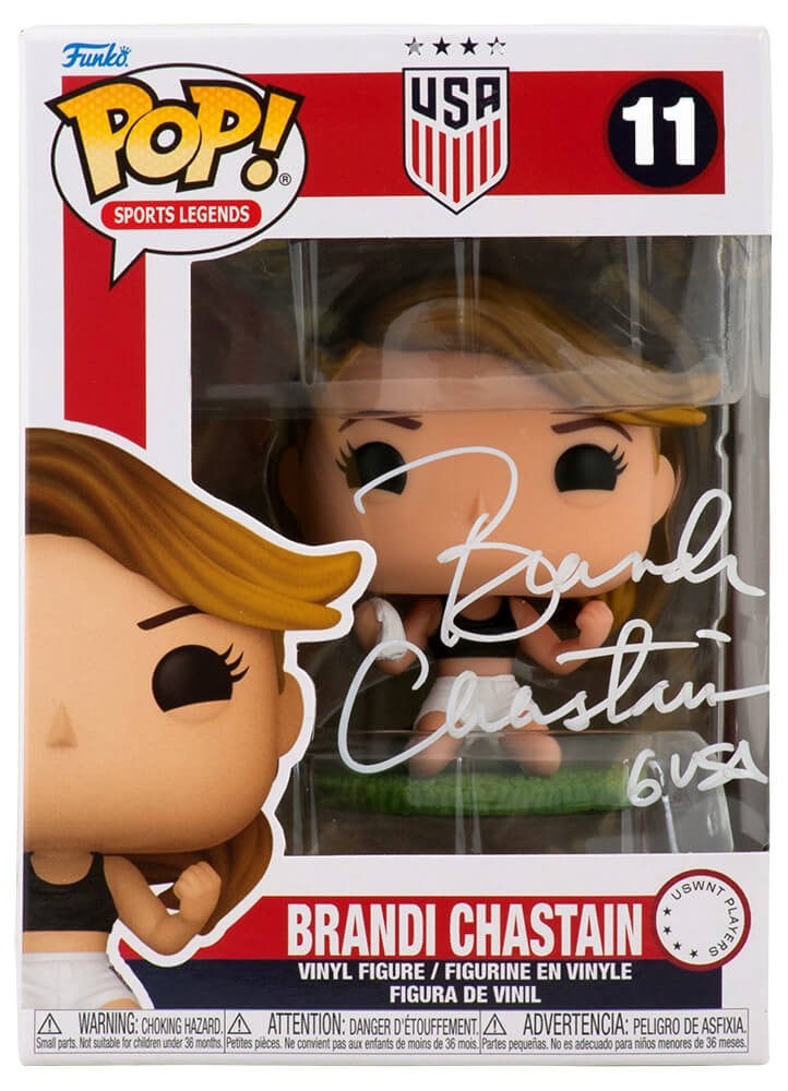 Brandi Chastain Signed USA Soccer Funko Pop Doll #11 with COA (1 of 1)