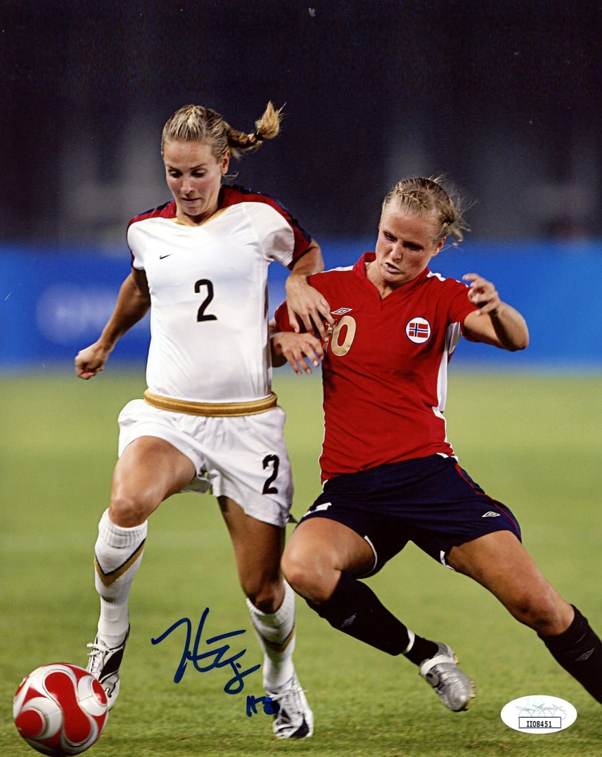 Heather Mitts Signed 8x10 USA Women's Soccer Photo JSA Authenticated (1 of 2)