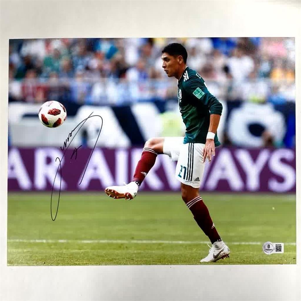 Autographed 11x14 Photo Edson Alvarez Mexico Soccer Beckett Authenticated (1 of 3)