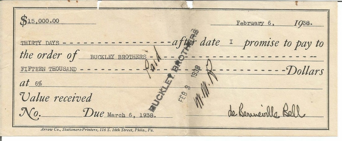 Bert Bell Autographed Philadelphia Eagles 1939 Bank Check: Bert Bell Autographed Philadelphia Eagles 1939 Bank Check This offering features a Bert Bell signed/autographed bank check from 1939, issued by the Philadelphia Eagles. The item is guaranteed to pass 