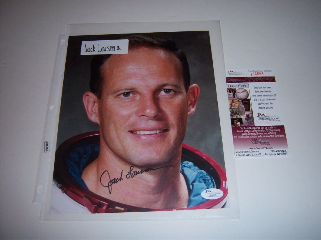 Jack Lousma Signed 8x10 NASA Astronaut Photo with JSA COA (1 of 1)
