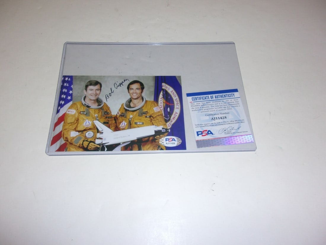 Bob Crippen Hand Signed 4x6 Photograph With PSA DNA Authentication (1 of 1)