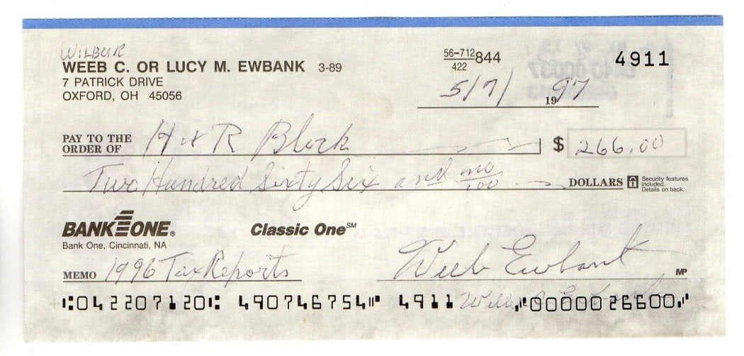 Weeb Ewbank Autographed Bank Check New York Jets JSA Authenticated: Weeb Ewbank Autographed Bank Check New York Jets JSA Authenticated This is an original bank check signed by legendary New York Jets coach Weeb Ewbank. The autograph has been authenticated by James Spe