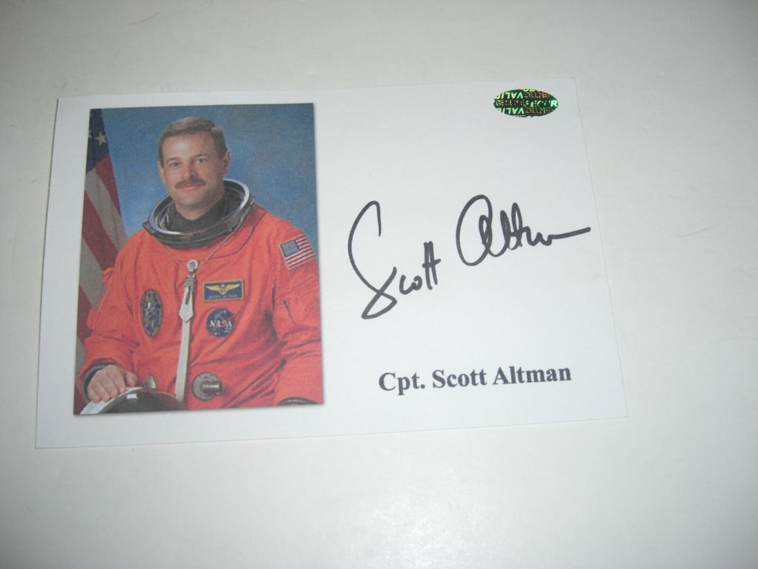 Scott Altman Signed Original NASA Astronaut Photo With Hologram (1 of 1)