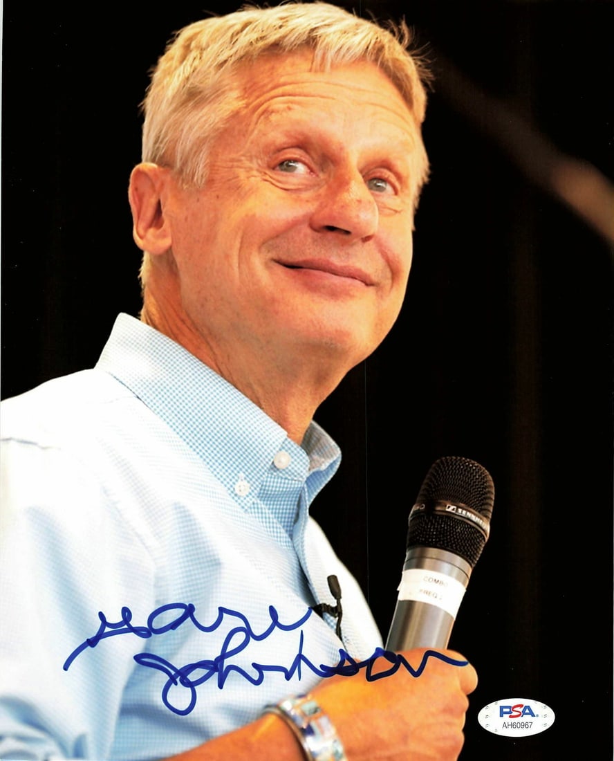 Gary Johnson Autographed 8x10 Photo PSA/DNA Certified Politician (1 of 1)