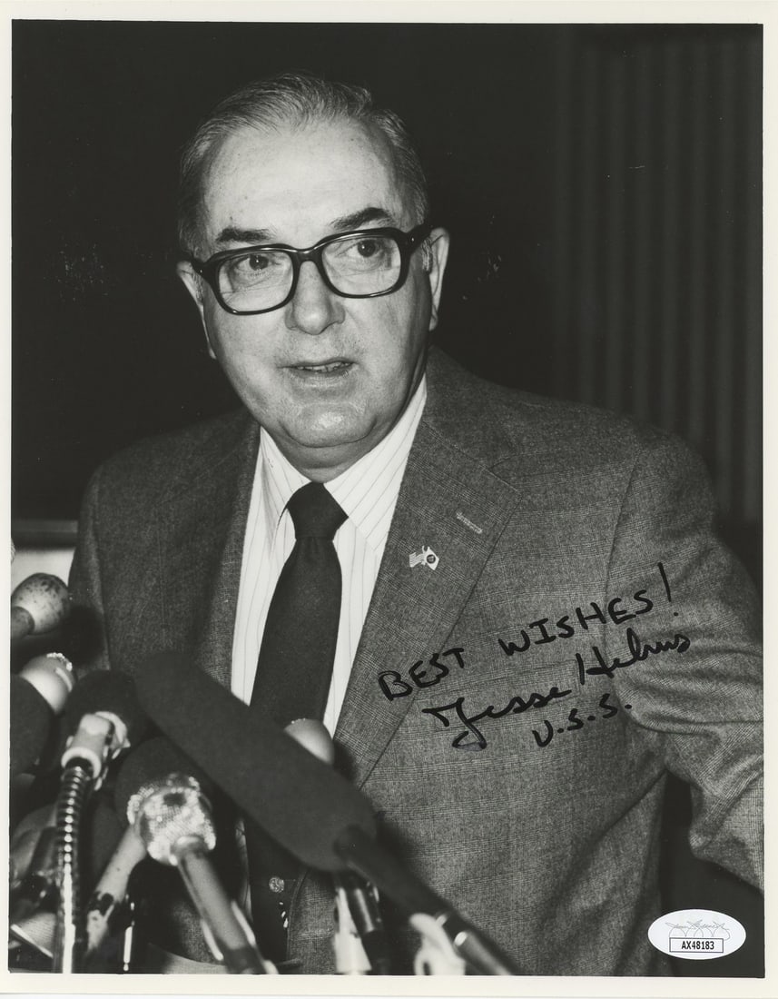 Jesse Helms Signed 8x10 Photo with Best Wishes JSA Authenticated (1 of 1)