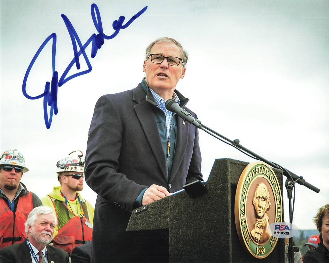 Jay Inslee 8x10 Signed Photo PSA/DNA Authenticated (1 of 1)
