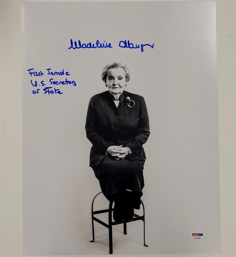 11x14 Photograph Signed by Madeleine Albright with PSA Authentication (1 of 3)
