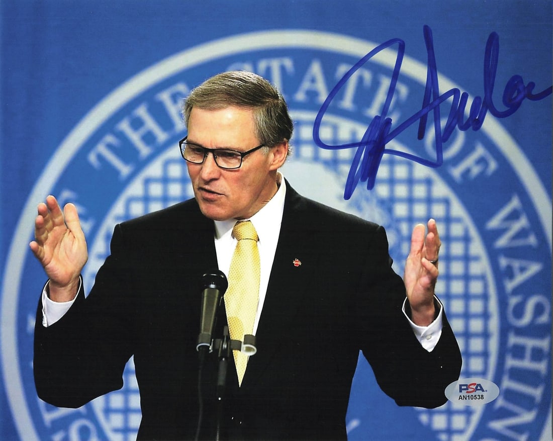 Jay Inslee Autographed 8x10 Photo PSA/DNA Certified (1 of 1)