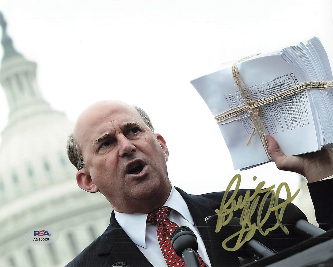 Louie Gohmert 8x10 Autographed Photo PSA/DNA Authenticated: Louie Gohmert 8x10 Autographed Photo PSA/DNA Authenticated This is an original, professionally printed 8x10 photograph signed by Louie Gohmert. The autograph has been authenticated by PSA/DNA, ensurin