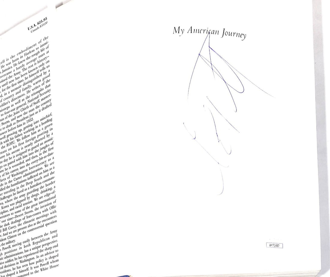 Colin Powell Signed My American Journey Book JSA Authenticated (1 of 3)