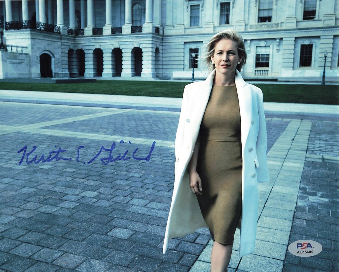 Kirsten Gillibrand Autographed 8x10 Photo PSA/DNA Certified: Kirsten Gillibrand Autographed 8x10 Photo PSA/DNA Certified This is an 8x10 photograph signed by Kirsten Gillibrand, a prominent politician. The autograph has been authenticated by PSA/DNA, ensuring i