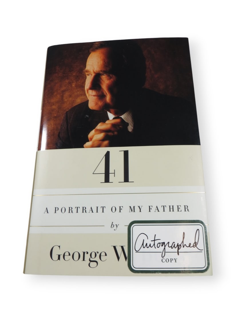 George W. Bush Signed Book 41 Portrait of My Father Beckett Authenticated: George W. Bush Signed Book 41 Portrait of My Father Beckett Authenticated This is a pre-owned copy of '41: Portrait of My Father' signed by George W. Bush. The book is authenticated by Beckett Authent