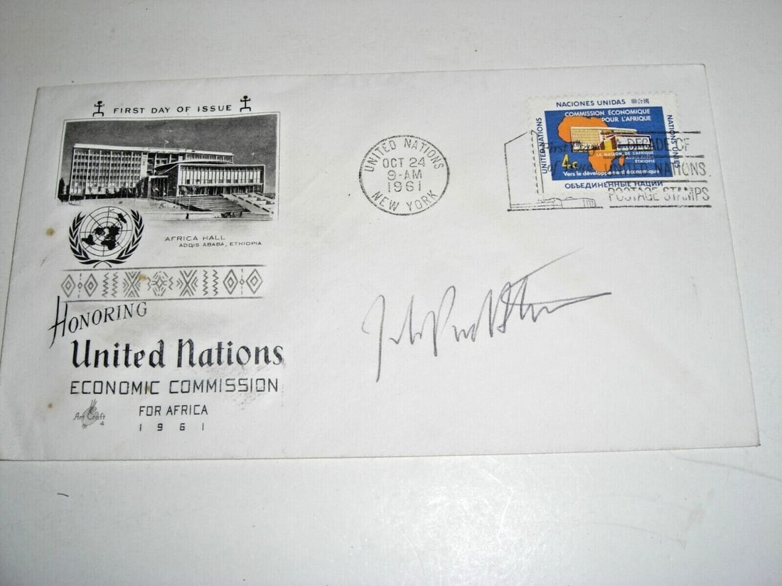 Signed John Paul Stevens 1961 Supreme Court First Day Cover With COA (1 of 1)