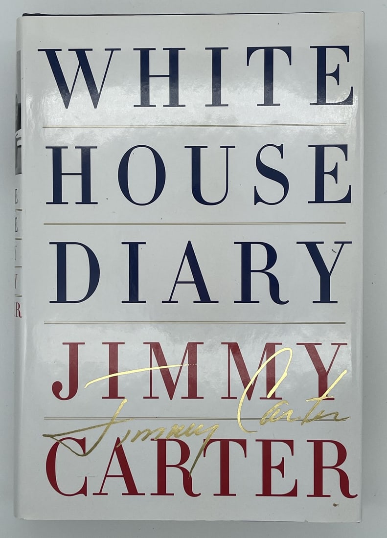 White House Diary Book Signed by President Jimmy Carter JSA Authenticated: White House Diary Book Signed by President Jimmy Carter JSA Authenticated This is an original copy of the "White House Diary" book, signed by U.S. President Jimmy Carter. The book is authenticated by 