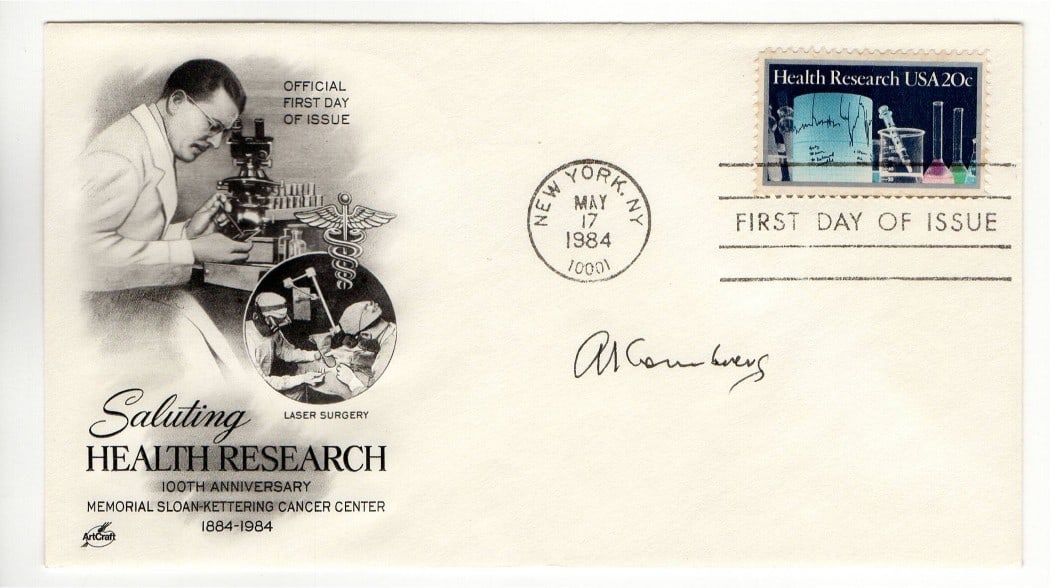 Arthur Kornberg Signed First Day Cover JSA Authenticated Biochemist Nobel Prize (1 of 3)