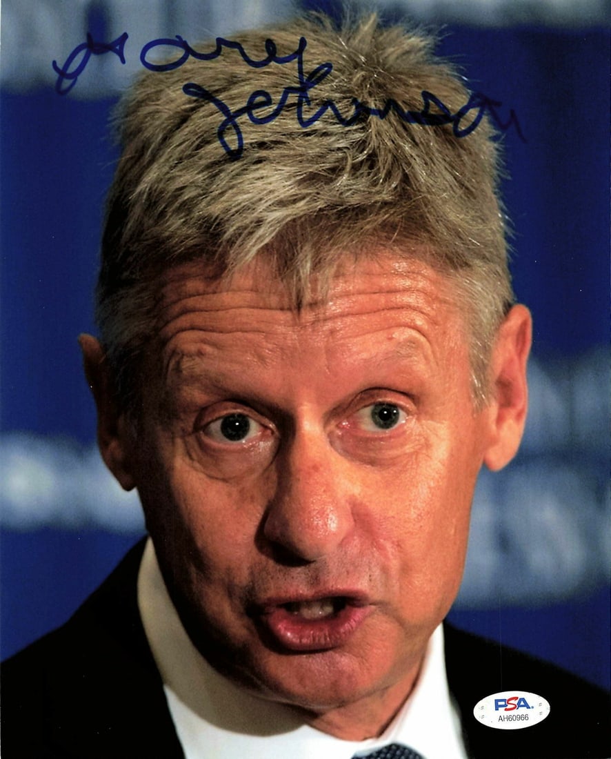 Gary Johnson Autographed 8x10 Photo PSA/DNA Certified Politician (1 of 1)