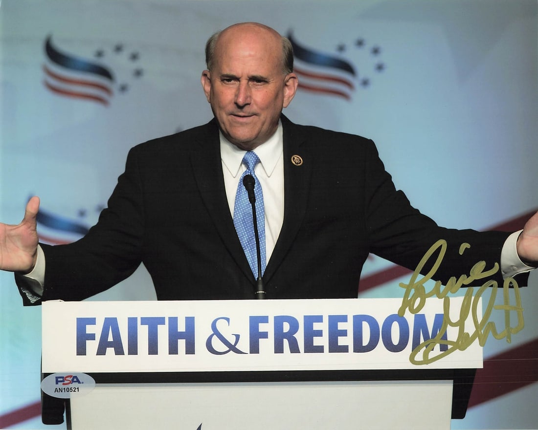 Louie Gohmert Autographed 8x10 Photo PSA/DNA Certified: Louie Gohmert Autographed 8x10 Photo PSA/DNA Certified This listing features a professionally printed 8x10 photograph autographed by Louie Gohmert. The signature has been authenticated by PSA/DNA, ens
