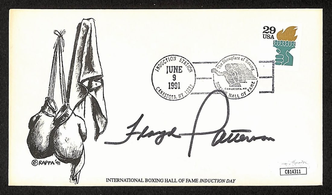 Floyd Patterson Autographed First Day Cover Envelope with JSA Authentication (1 of 2)
