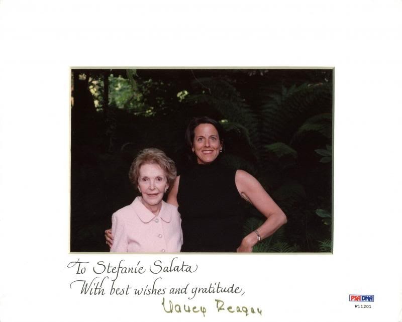 Nancy Reagan Signed Matted 4x6 Photo PSA/DNA Certified (1 of 2)