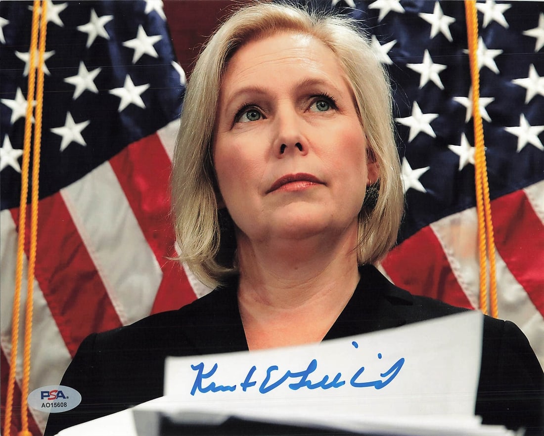 Kirsten Gillibrand Signed 8x10 Photo PSA/DNA Certified Autograph: Kirsten Gillibrand Signed 8x10 Photo PSA/DNA Certified Autograph This is a professionally printed 8x10 photograph autographed by Kirsten Gillibrand, a prominent politician. The signature has been auth