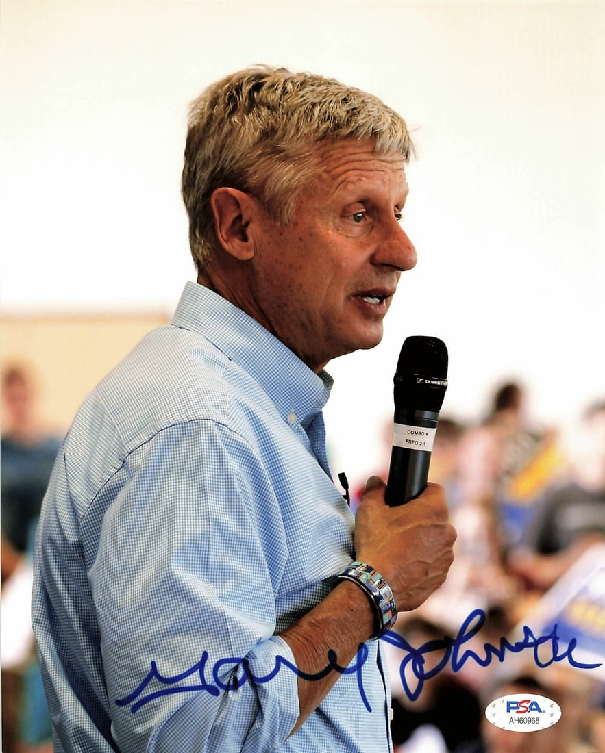 Gary Johnson Autographed 8x10 Photo PSA/DNA Certified Politician (1 of 1)