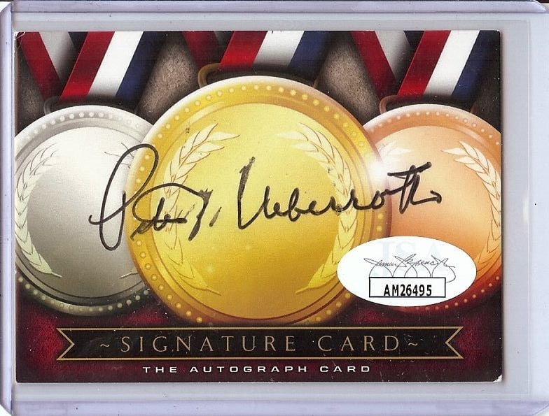 Peter Ueberroth Autographed Cut Signature 1984 Olympics JSA Certified: Peter Ueberroth Autographed Cut Signature 1984 Olympics JSA Certified This is an original cut signature of Peter Ueberroth, the organizer of the 1984 Olympic Games. The signature is authenticated by J