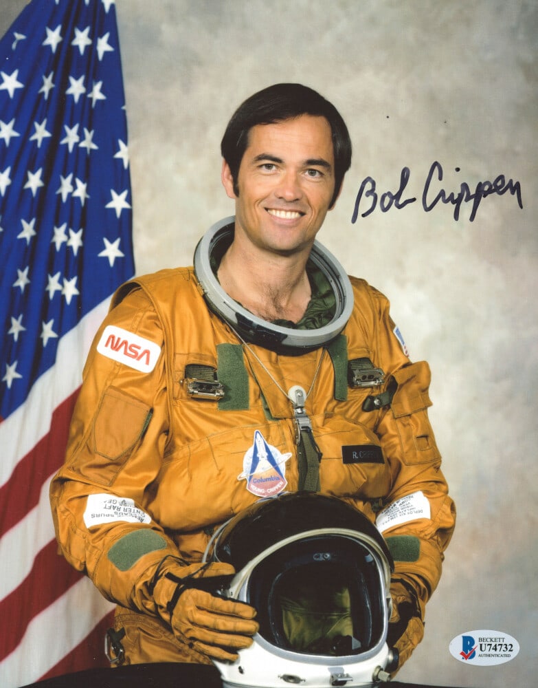 Robert Crippen Autographed 8x10 Photo BAS Authenticated (1 of 2)