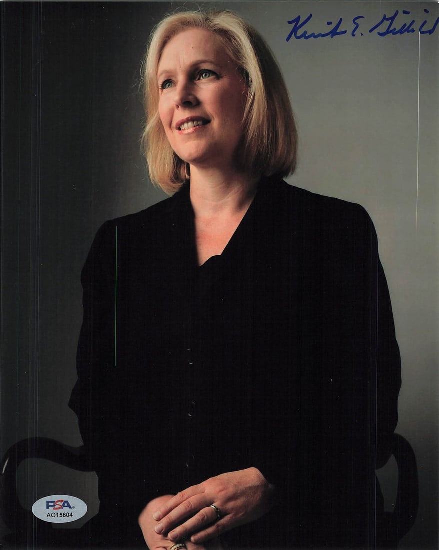 Kirsten Gillibrand 8x10 Autographed Photo PSA/DNA Certified: Kirsten Gillibrand 8x10 Autographed Photo PSA/DNA Certified This is a professionally printed 8x10 photograph featuring the signature of Kirsten Gillibrand, a notable politician. The autograph has been