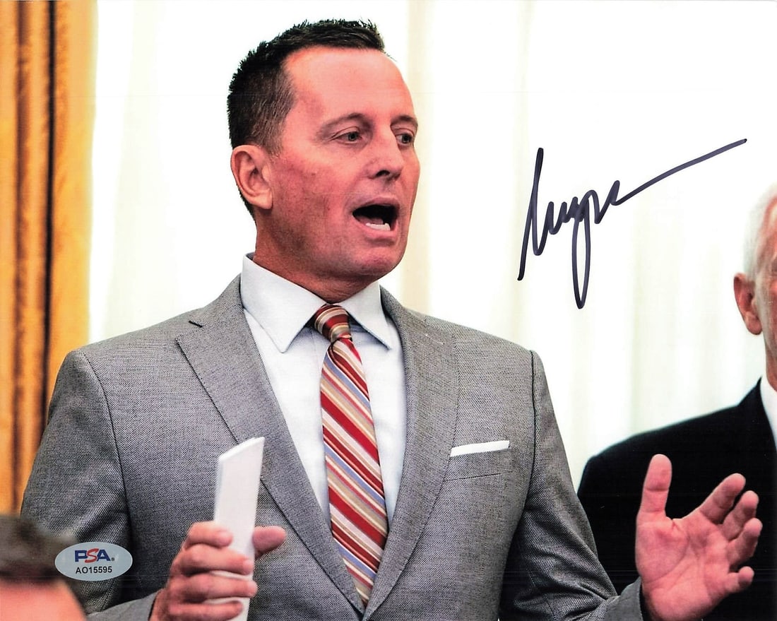 Richard Grenell Autographed 8x10 Photo PSA/DNA Certified Politician: Richard Grenell Autographed 8x10 Photo PSA/DNA Certified Politician This is a professionally printed 8x10 photograph autographed by Richard Grenell, a prominent politician. The autograph has been auth