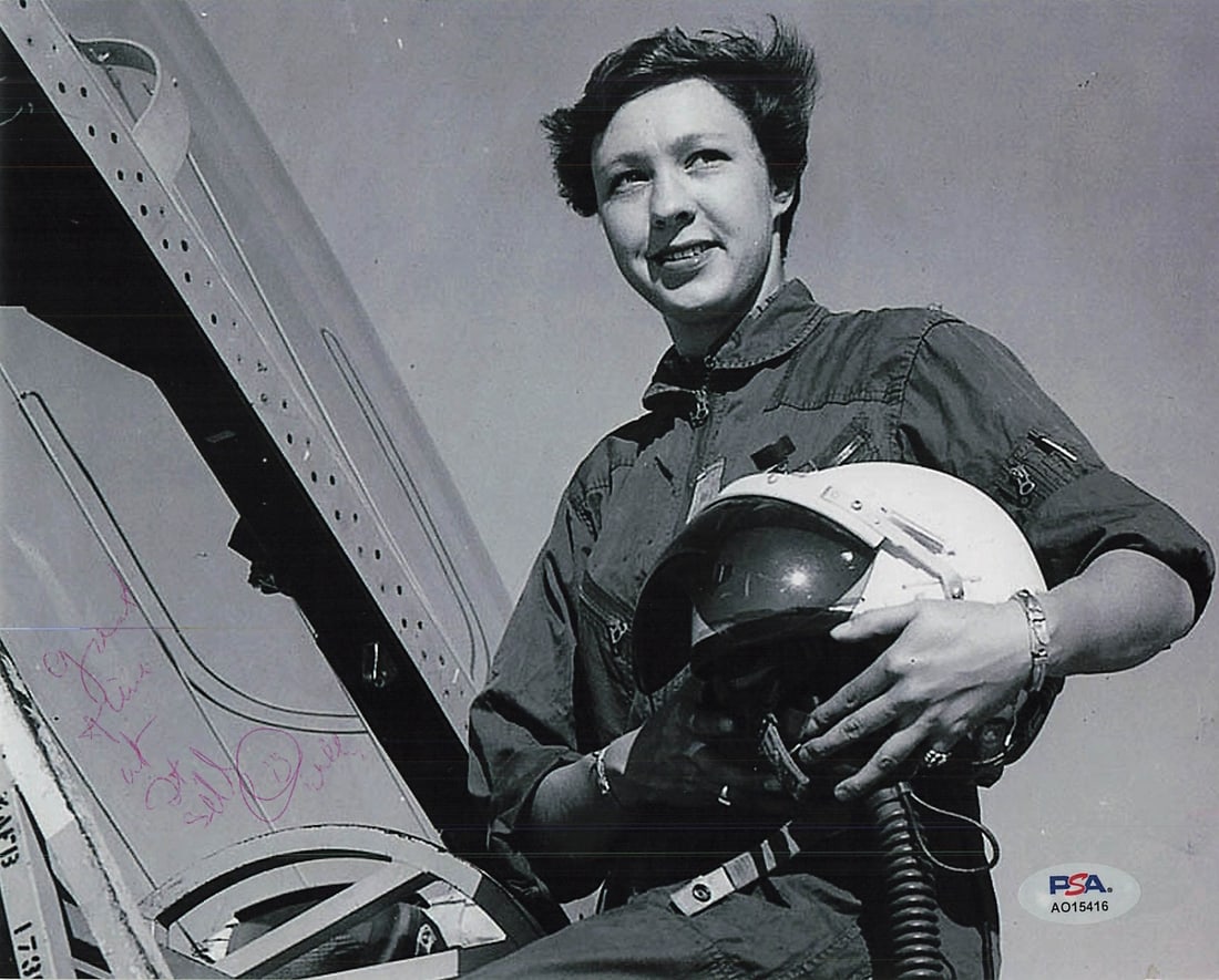 Wally Funk Signed 8x10 Photo PSA/DNA Certified Aviator Autograph: Wally Funk Signed 8x10 Photo PSA/DNA Certified Aviator Autograph This authentic 8x10 photograph features the signature of Wally Funk, a notable American aviator. The autograph has been verified for au
