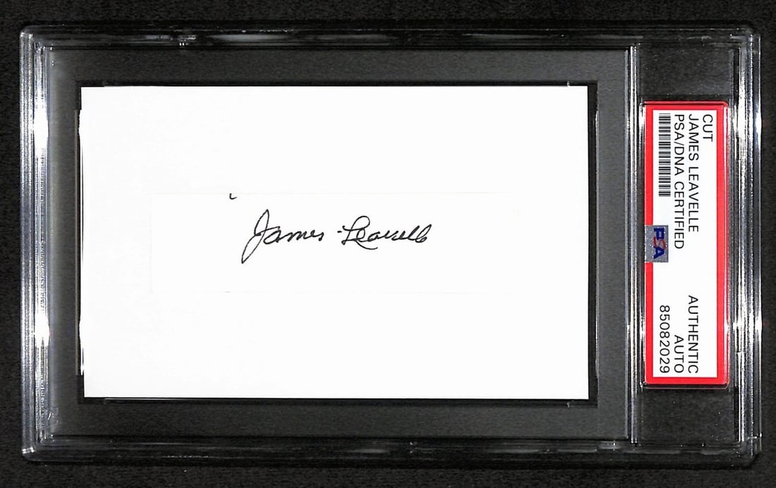 James Leavelle Signed Cut 3x5 Index Card Police Detective PSA/DNA (1 of 2)