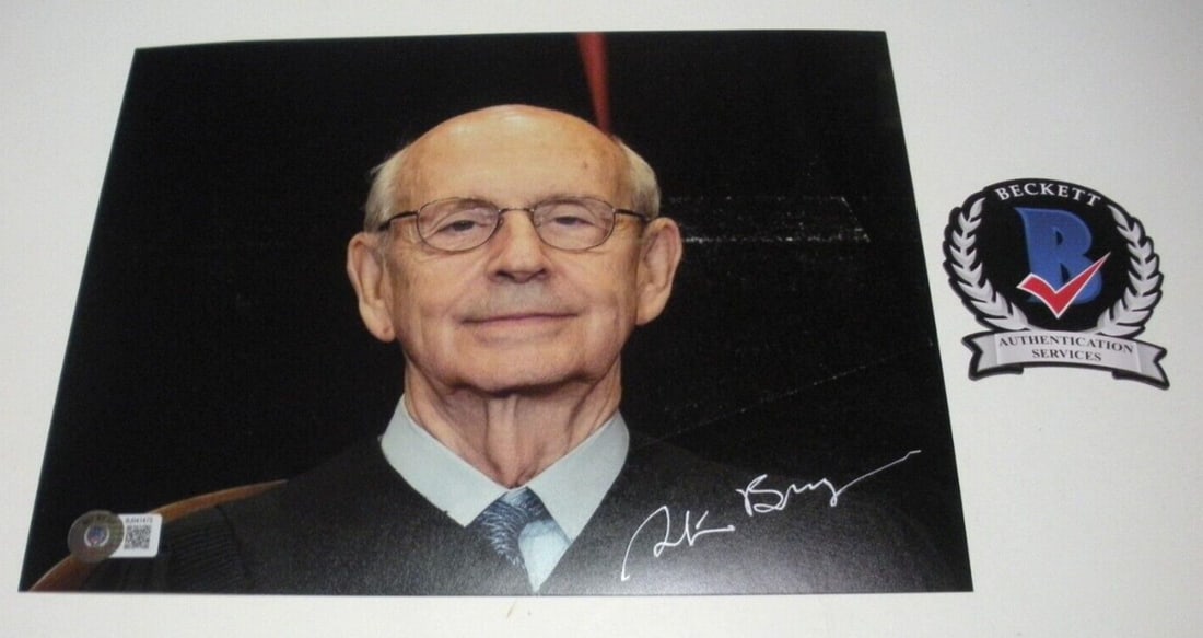 Stephen Breyer Signed 8x10 Photograph with Beckett COA Supreme Court Justice (1 of 1)