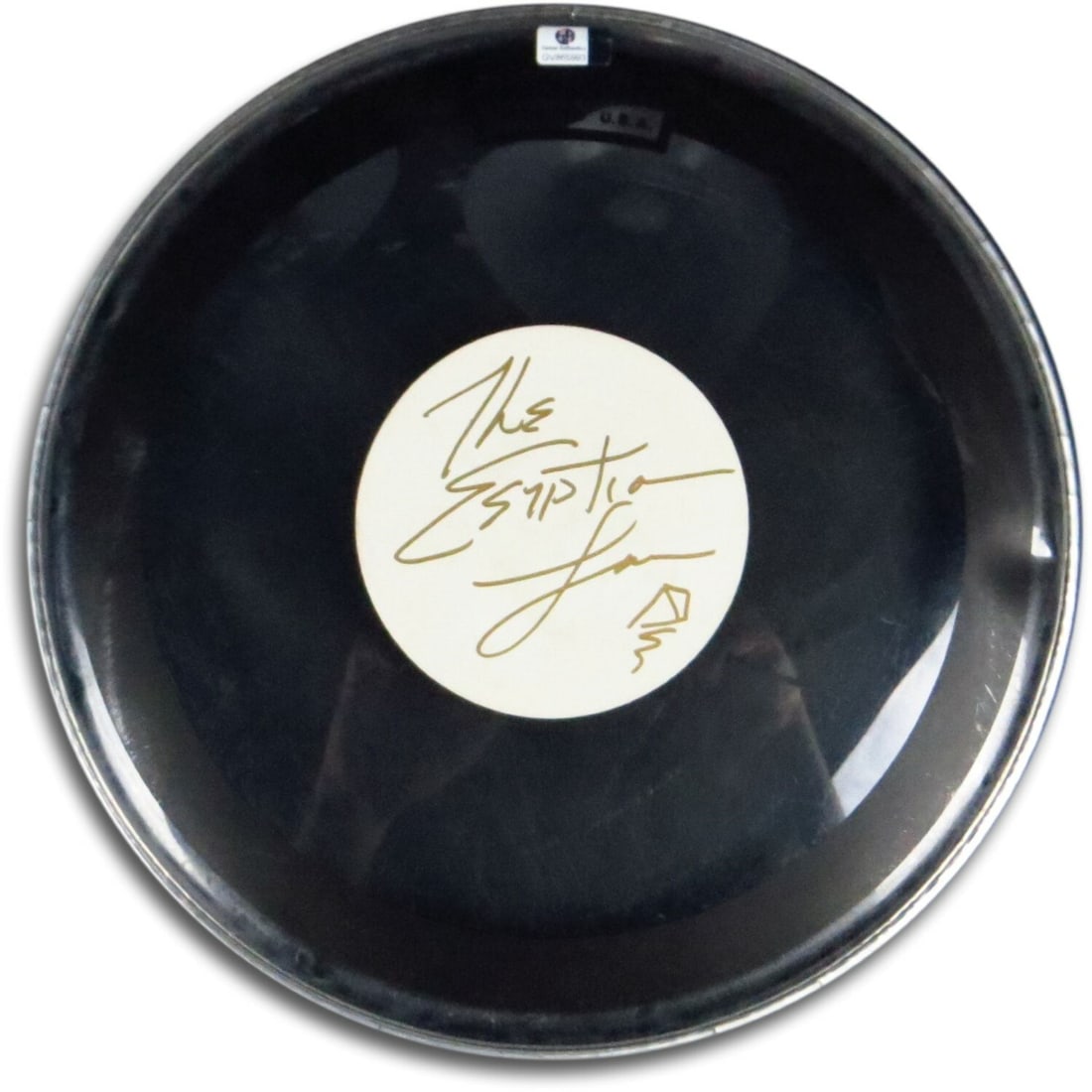 Greg Broussard Signed 12 Inch Drumhead Authenticated by Global Authentics (1 of 3)
