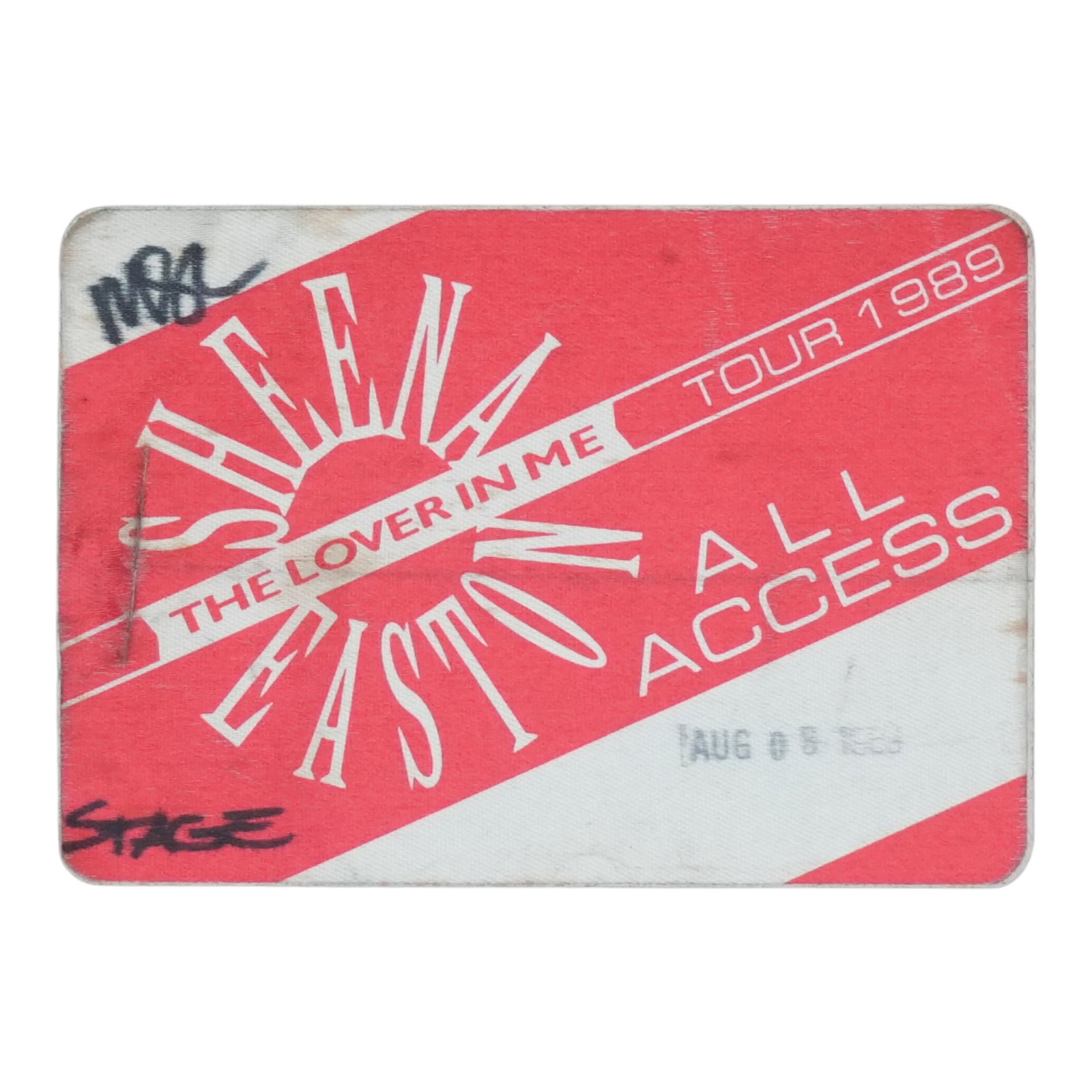 1989 Sheena Easton Lover In Me Tour Backstage Pass (1 of 2)