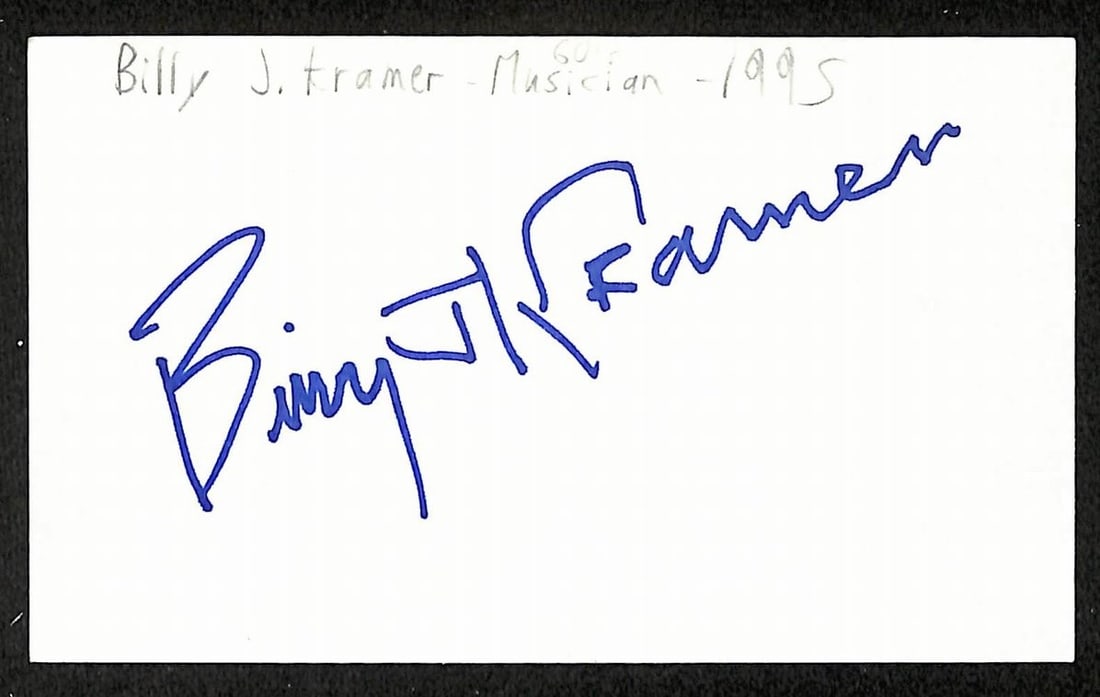 Billy Kramer signed 3x5 index card JSA BA209603 (1 of 2)