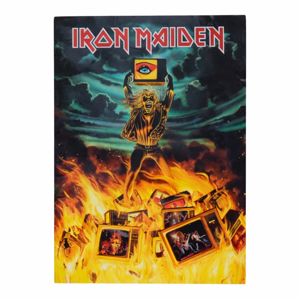 1990 Vintage Iron Maiden No Prayer On The Road Tour Booklet (1 of 2)