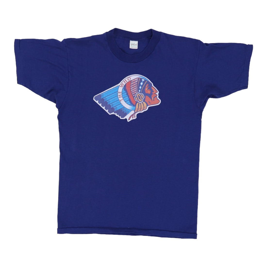 Vintage 1976 The Who Blue Cotton MCA Records Promotional Shirt Medium (1 of 4)