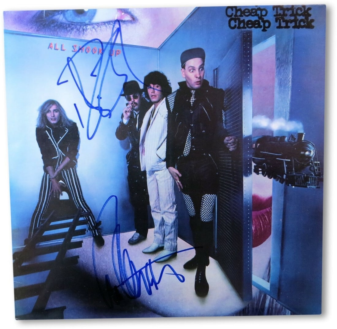 Cheap Trick Autographed Record Album Robin Zander Tom Petersson JSA Authenticated (1 of 4)