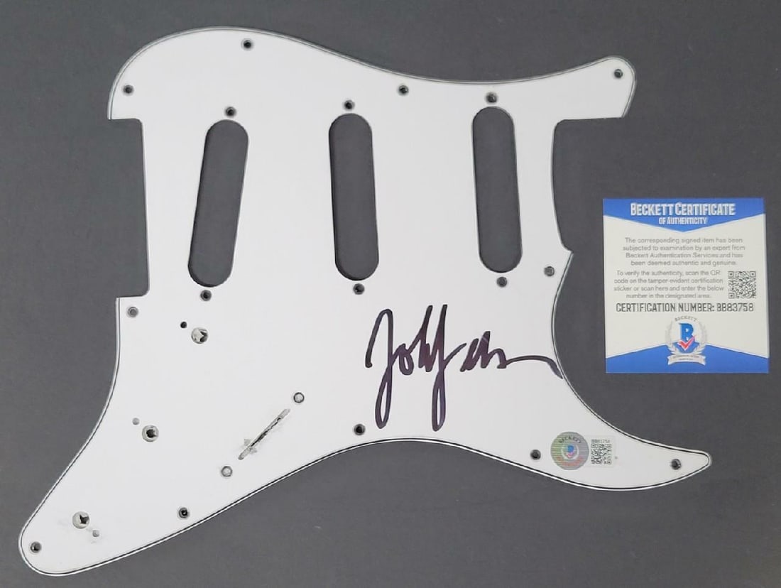 Autographed Pickguard by John Feldmann of Goldfinger Beckett Authenticated (1 of 2)