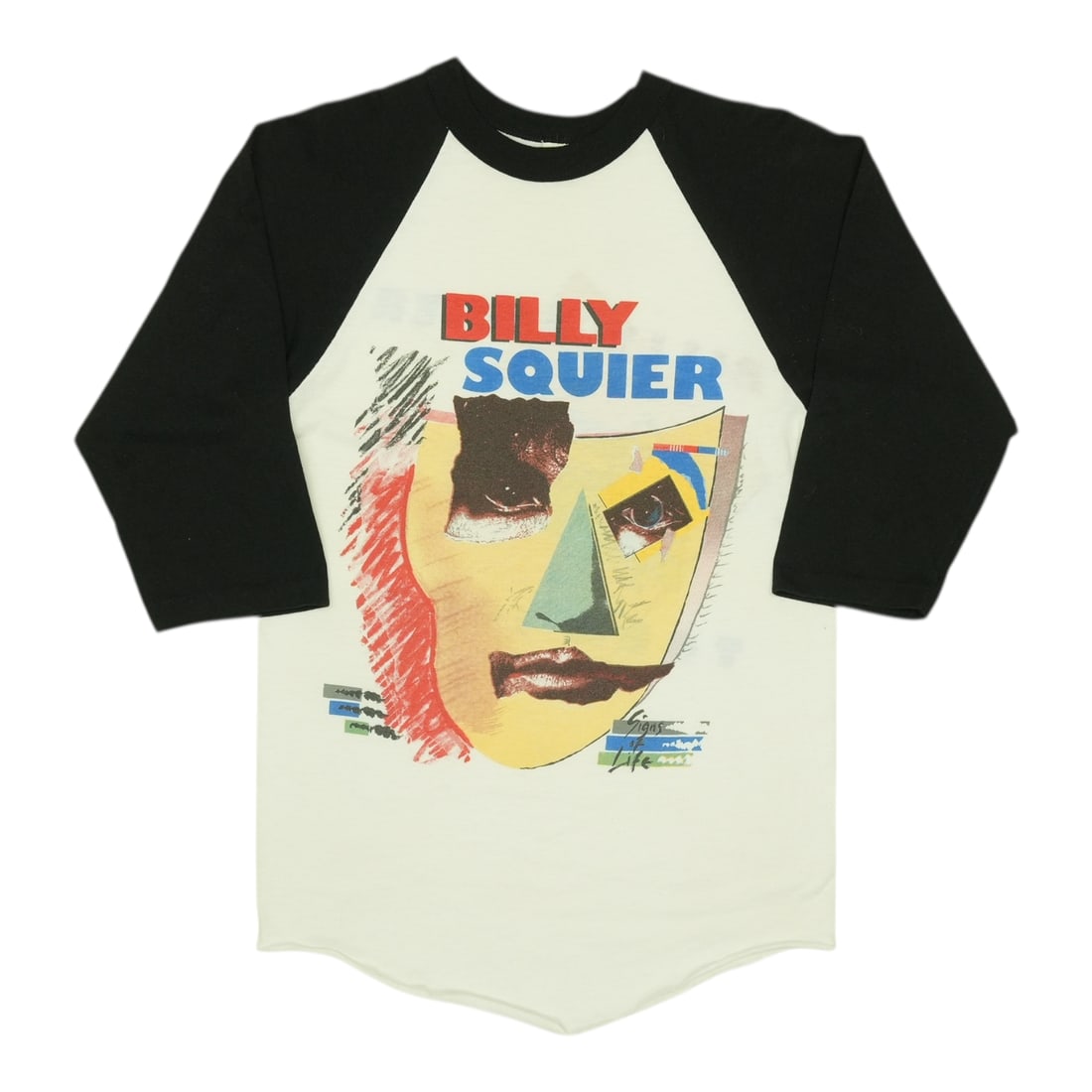 Vintage 1984 Billy Squier Tour Jersey Shirt Signs Of Life White Medium (1 of 5)
