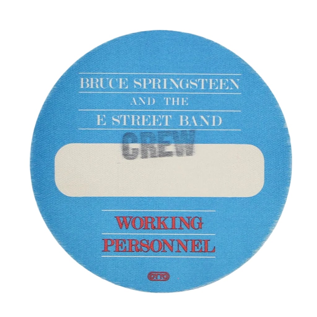 Vintage 1984 Tour Pass for Bruce Springsteen E Street Band Crew and Backstage (1 of 2)