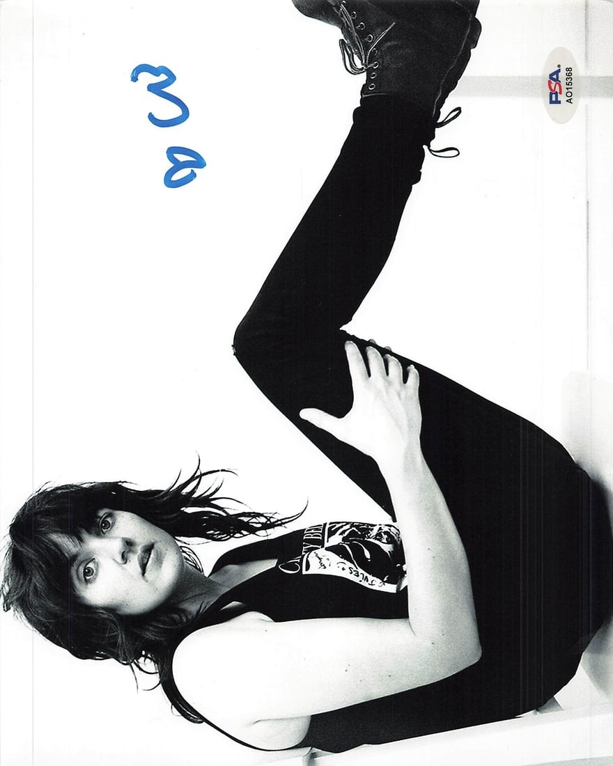 Courtney Barnett Autographed 8x10 Photo PSA/DNA Certified B&W Music (1 of 1)