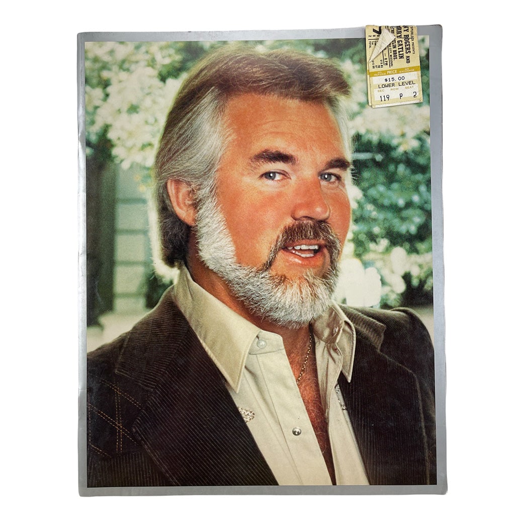 Vintage 1982 Concert Souvenir Program from Kenny Rogers Tour (1 of 2)