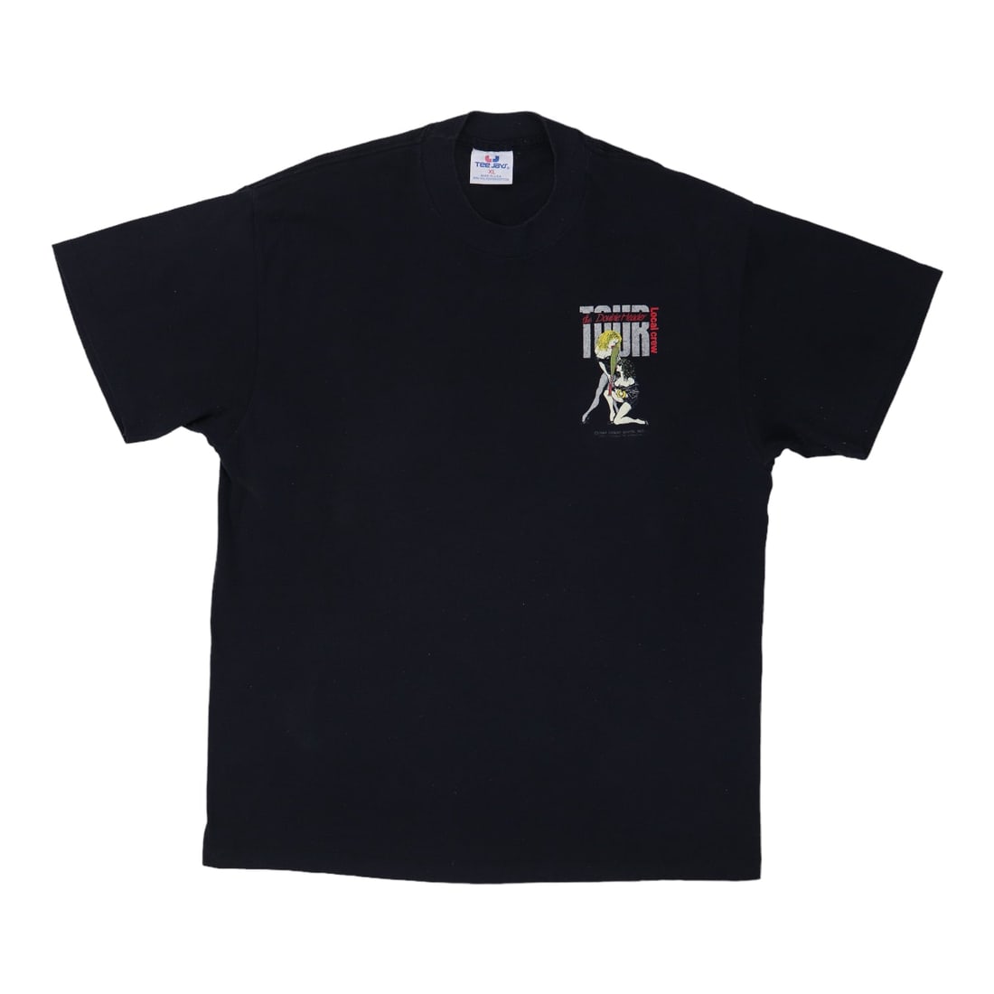 Vintage 1989 Great White Tour Crew Black Poly Cotton T Shirt Extra Large: Vintage 1989 Great White Tour Crew Black Poly Cotton T Shirt Extra Large This is an original vintage 1989 Great White Double Header Crew Tour shirt. It is not a modern reproduction and features no bac