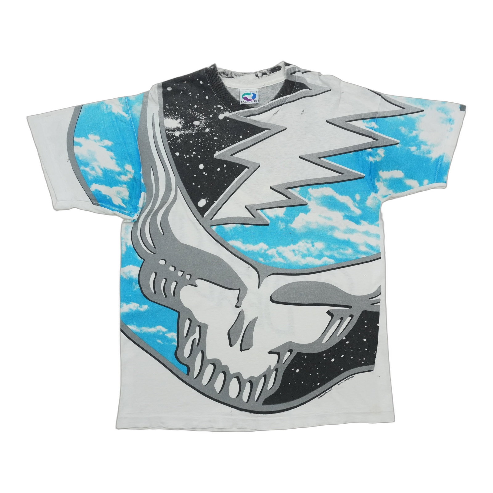 Vintage 1993 Grateful Dead White Cotton Graphic Shirt Large (1 of 8)