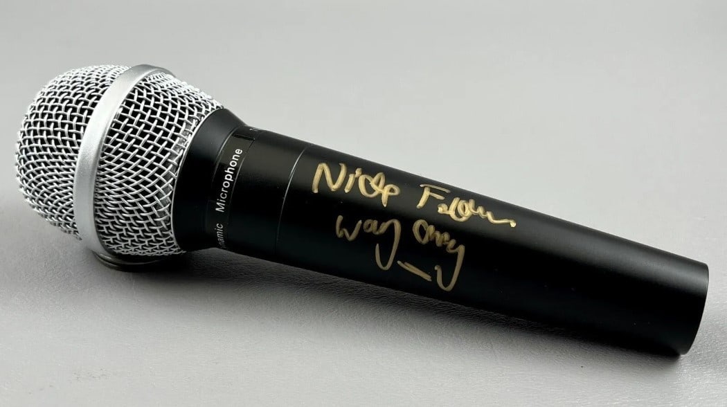Microphone Signed by Nick Feldman and Jack Hues Beckett Authenticated (1 of 6)