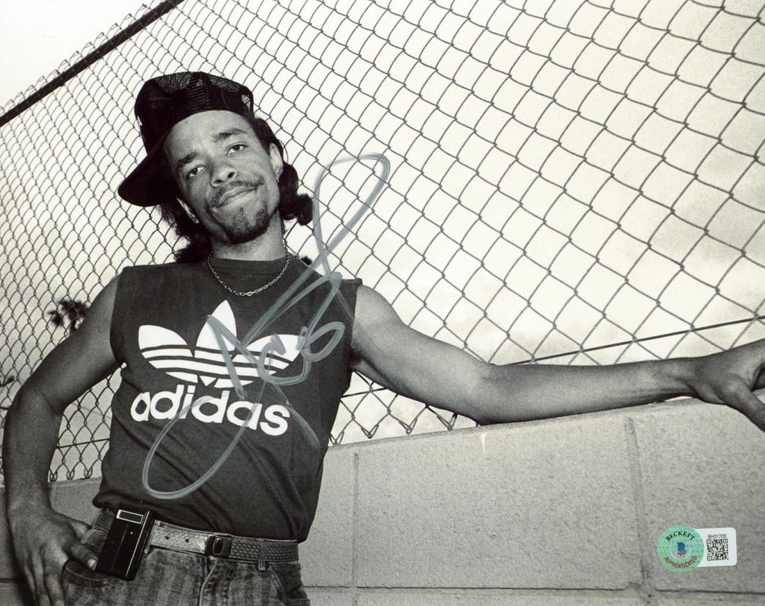 Ice-T Body Count Signed 8x10 Photo with Beckett Authentication (1 of 3)