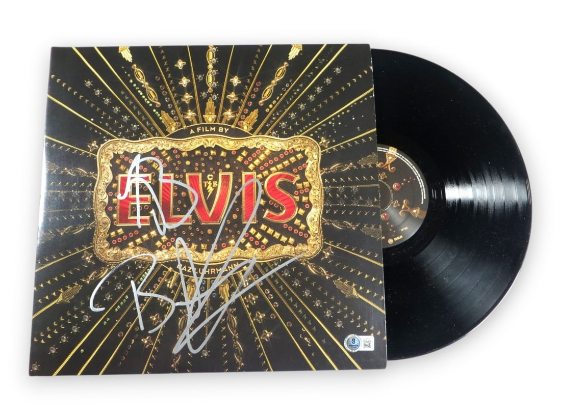 Austin Butler and Baz Luhrmann Signed Elvis Album Cover Beckett Authenticated: Austin Butler and Baz Luhrmann Signed Elvis Album Cover Beckett Authenticated This is an original record album cover autographed by Austin Butler and Baz Luhrmann. The album cover comes with the recor
